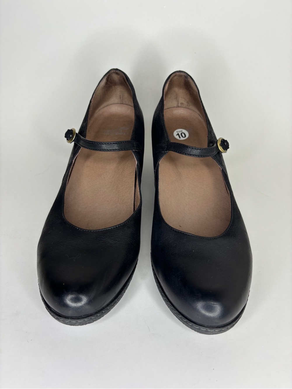 Dansko Shoes Wedge Heels Maryjanes Women Size 41 US 10 Black Leather - Picture 11 of 16